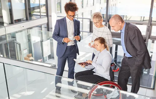 IT consultants in modern office