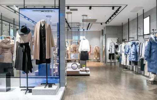 inside of clothes shop