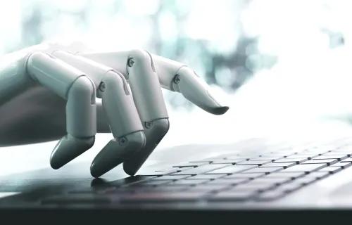 main d'un robot